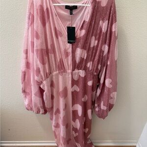 Eloquii Pink Patterned Dress
